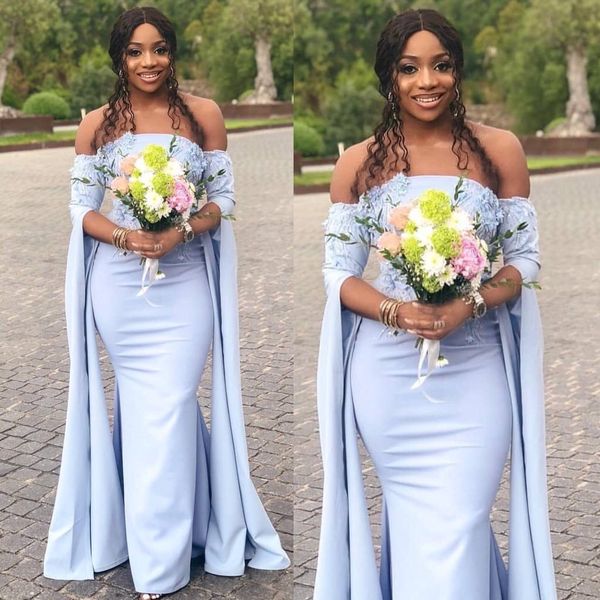 sky blue mermaid bridesmaid dresses african nigeria off the shoulder long sleeves maid of honor dress lace wedding guest dress bohemain, White;pink
sky blue mermaid bridesmaid dresses african nigeria off the shoulder long sleeves maid of honor dress lace wedding guest dress bohemain, White;pink