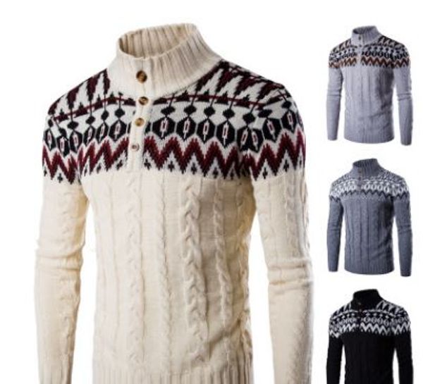 autumn and winter trend men's long-sleeved collar collar knit pullover casual solid color printing men's casual sweater, White;black
autumn and winter trend men's long-sleeved collar collar knit pullover casual solid color printing men's casual sweater, White;black