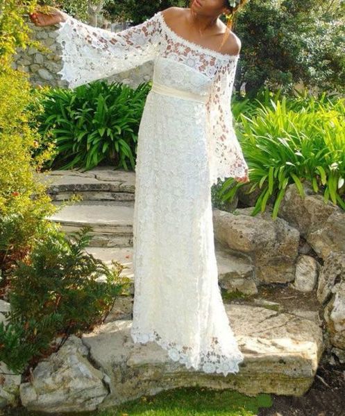 Скромный Полный Кружева С Плеча С Длинными Рукавами Свадебные Платья Летний Пляж
Скромный Полный Кружева С Плеча С Длинными Рукавами Свадебные Платья Летний Пляж