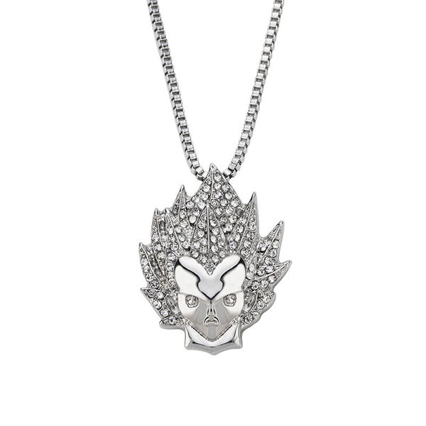new bling crystal cartoon person hip hop iced out pendant necklaces chain for men women jewelry fashion gift, Silver
new bling crystal cartoon person hip hop iced out pendant necklaces chain for men women jewelry fashion gift, Silver