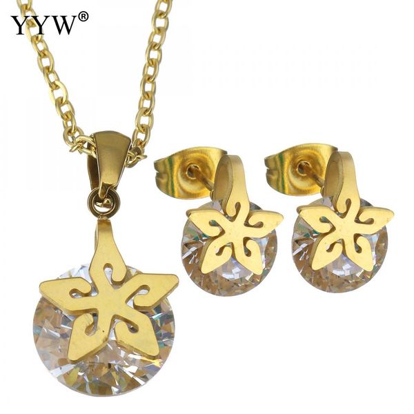 2018 gold color flower jewelry sets stainless steel statement necklace & earrings wedding jewelry set for women gifts, Silver
2018 gold color flower jewelry sets stainless steel statement necklace & earrings wedding jewelry set for women gifts, Silver