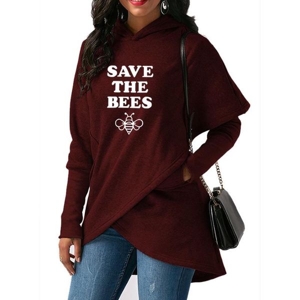 2018 new fashion save the bees print kawaii hoodies women female hoody pockets cute creative and sweatshirts for woman, Black
2018 new fashion save the bees print kawaii hoodies women female hoody pockets cute creative and sweatshirts for woman, Black