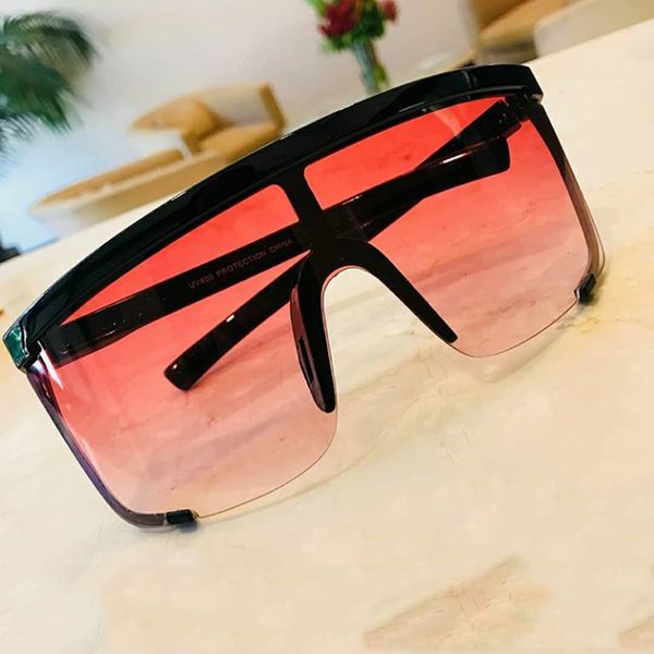 new goggle sunglasses women men brand oversized red black sun glasses for women shades outdoor feminino, White;black
new goggle sunglasses women men brand oversized red black sun glasses for women shades outdoor feminino, White;black