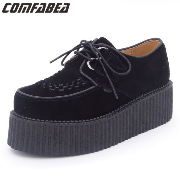 autumn 2017 men shoes casual creepers genuine leather casual shoes flat platform black suede platform lace up
autumn 2017 men shoes casual creepers genuine leather casual shoes flat platform black suede platform lace up