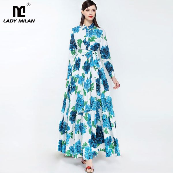 new arrival 2018 women's turn down collar floral printed long sleeves ruched sash bow belt fashion high street casual maxi dress, White;black
new arrival 2018 women's turn down collar floral printed long sleeves ruched sash bow belt fashion high street casual maxi dress, White;black