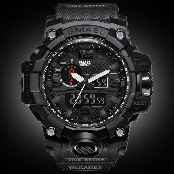 smael brand men analog quartz watch men sports watches mens clock waterproof led digital wristwatch masculino, Slivery;brown
smael brand men analog quartz watch men sports watches mens clock waterproof led digital wristwatch masculino, Slivery;brown