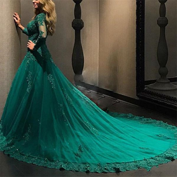 2018 wangyandress green beads lace ball gown evening dresses v neck long sleeves prom gowns custom sweep train party gowns, Black;red
2018 wangyandress green beads lace ball gown evening dresses v neck long sleeves prom gowns custom sweep train party gowns, Black;red