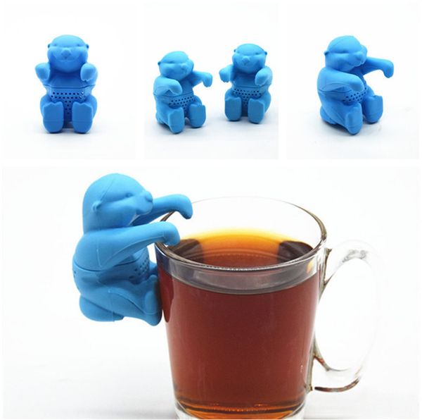 

cool man tea infuser mr silicone loose leaf strainer e gadget kitchen tools tea strainer filter difuser tea infuser ib711