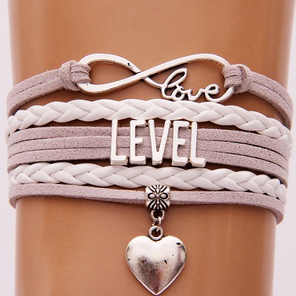 ncrhgl infinity love level bracelets bangles heart charm braided pu leather trendy bracelet jewelry for women men drop shipping, Black
ncrhgl infinity love level bracelets bangles heart charm braided pu leather trendy bracelet jewelry for women men drop shipping, Black