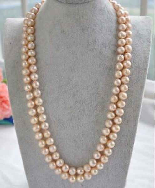 fine pearl jewelry elegant beautiful 9-10mm round south sea gold pink pearl necklace14k 20-21 inch, Black
fine pearl jewelry elegant beautiful 9-10mm round south sea gold pink pearl necklace14k 20-21 inch, Black
