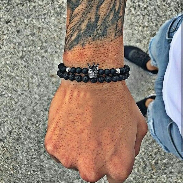 fashion new beaded men bracelet jewelry classic luxury simple beaded charm crown bracelets & bangles for men hombre jewelry gift, Golden;silver
fashion new beaded men bracelet jewelry classic luxury simple beaded charm crown bracelets & bangles for men hombre jewelry gift, Golden;silver
