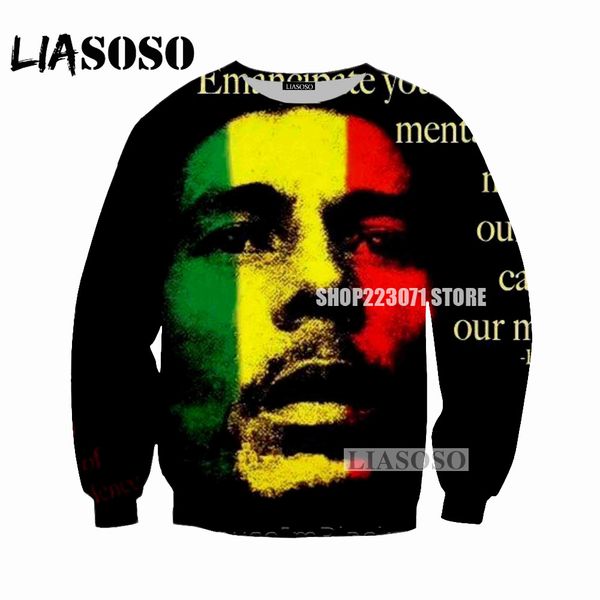 liasoso 2018 new men and women sweatshirt singer bob marley sweatshirt 3d printing men and women sweatshirts clothing m043, Black
liasoso 2018 new men and women sweatshirt singer bob marley sweatshirt 3d printing men and women sweatshirts clothing m043, Black