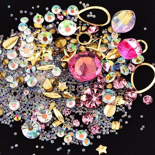 1 pot mixed style metal 3d nail art decorations rhinestones caviar beads studs frame glier nails accessoires diy kit, Silver;gold
1 pot mixed style metal 3d nail art decorations rhinestones caviar beads studs frame glier nails accessoires diy kit, Silver;gold
