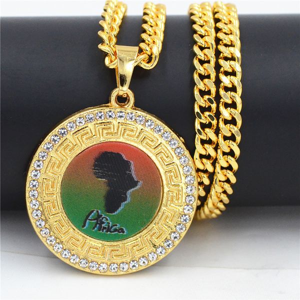 fashion men jewelry africa map rhinestone pendant crystal necklace vintage gold hip hop men women gift, Silver
fashion men jewelry africa map rhinestone pendant crystal necklace vintage gold hip hop men women gift, Silver