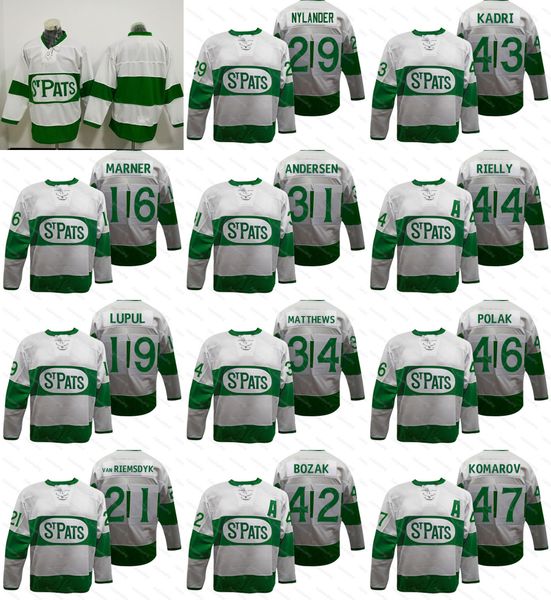 Toronto St. Pats Jersey AustonMatthews Mitchell Marner Morgan Rielly Nylander Frederik Andersen Tyler Bozak Komarov Leafs Jerseys
Toronto St. Pats Jersey AustonMatthews Mitchell Marner Morgan Rielly Nylander Frederik Andersen Tyler Bozak Komarov Leafs Jerseys