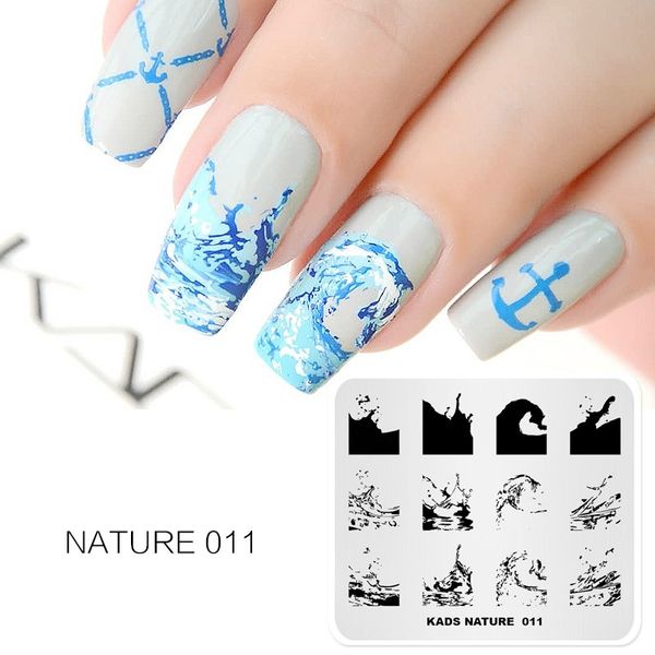 new arrival nail stamping plates nature ocean wave stainless steel stamping template nail art manicure stamp for art, White
new arrival nail stamping plates nature ocean wave stainless steel stamping template nail art manicure stamp for art, White