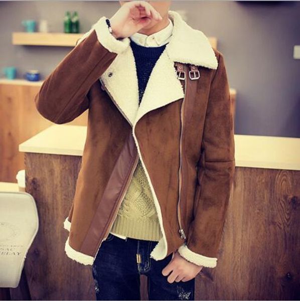 Brand designer - free shipping Fall-Shearling Winter Coat Faux Fur Suede Jacket Sid Zip Lamb Wool Mens Sheepskin Coat
Brand designer - free shipping Fall-Shearling Winter Coat Faux Fur Suede Jacket Sid Zip Lamb Wool Mens Sheepskin Coat