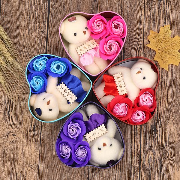 50 set romantic rose soap flower with little cute bear doll 3 rose 1 bear & 9 rose heart box valentine day gifts wedding gift birthday
50 set romantic rose soap flower with little cute bear doll 3 rose 1 bear & 9 rose heart box valentine day gifts wedding gift birthday