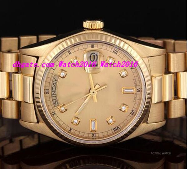luxury watches fashion watches 18k yellow gold stainless steel bracelet 18038 mechanical automatic men's watch wristwatch
luxury watches fashion watches 18k yellow gold stainless steel bracelet 18038 mechanical automatic men's watch wristwatch
