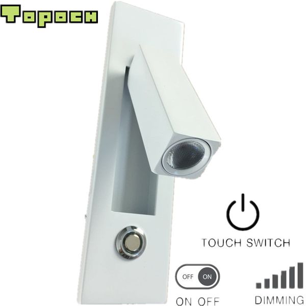 ch iron wall sconces led 3w 100-240v touch dimming white housing chrome switch head swivels 90 degree left right or forward
ch iron wall sconces led 3w 100-240v touch dimming white housing chrome switch head swivels 90 degree left right or forward