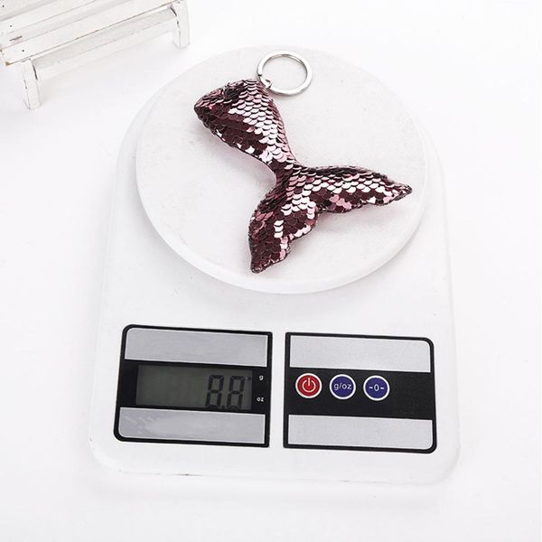 fashion reflective sequins mermaid keychain colorful sequins fish tail bag car key pendant wild key accessories, Silver
fashion reflective sequins mermaid keychain colorful sequins fish tail bag car key pendant wild key accessories, Silver