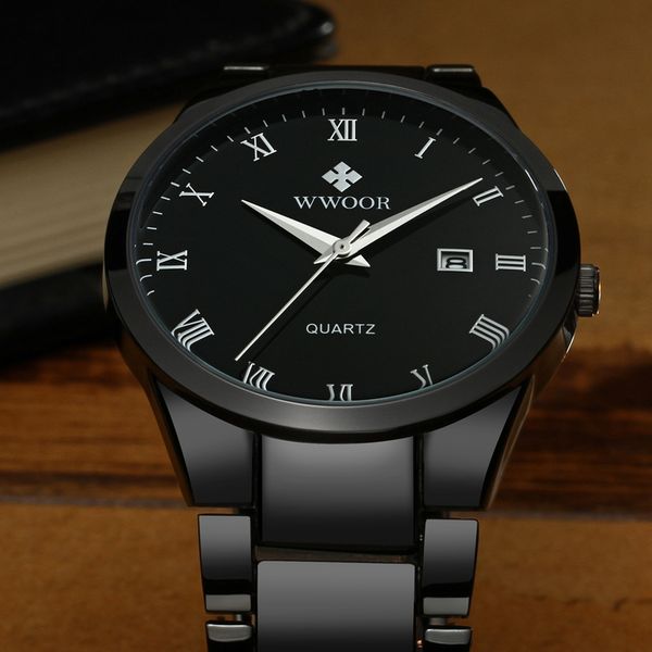 brand wwoor fashion casual mens watches luxury black business quartz watch men full steel date sport watch relogio masculino, Slivery;brown
brand wwoor fashion casual mens watches luxury black business quartz watch men full steel date sport watch relogio masculino, Slivery;brown
