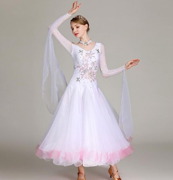 white ballroom dance competition dresses waltz dance dress costumes standard ballroom dress foxtrot s7020, Black;red
white ballroom dance competition dresses waltz dance dress costumes standard ballroom dress foxtrot s7020, Black;red