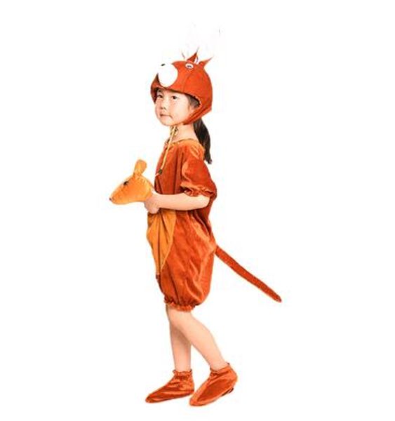 2018 new style children cosplay light grey chestnut kangaroo animal perform clothing boys and girls dance conjoined clothes, Black
2018 new style children cosplay light grey chestnut kangaroo animal perform clothing boys and girls dance conjoined clothes, Black
