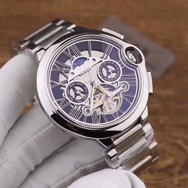 mens watches all dials work 43mm flywheel dial mechanical automatic full stainless steel band fashion wrist watch for man dropshipping, Slivery;brown
mens watches all dials work 43mm flywheel dial mechanical automatic full stainless steel band fashion wrist watch for man dropshipping, Slivery;brown