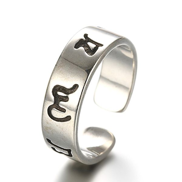 promotion 925 sterling silver women buddhism letter ladies`finger rings jewelry birthday gift no fade drop shipping ring, Golden;silver
promotion 925 sterling silver women buddhism letter ladies`finger rings jewelry birthday gift no fade drop shipping ring, Golden;silver