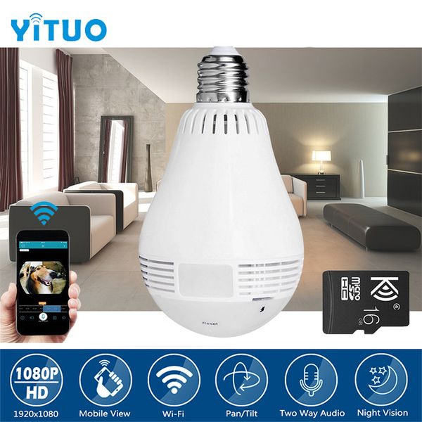 960p 360 degree wireless ip camera wi-fi fisheye bulb camara cctv 3d vr cameras audio panoramic smart home security yituo
960p 360 degree wireless ip camera wi-fi fisheye bulb camara cctv 3d vr cameras audio panoramic smart home security yituo