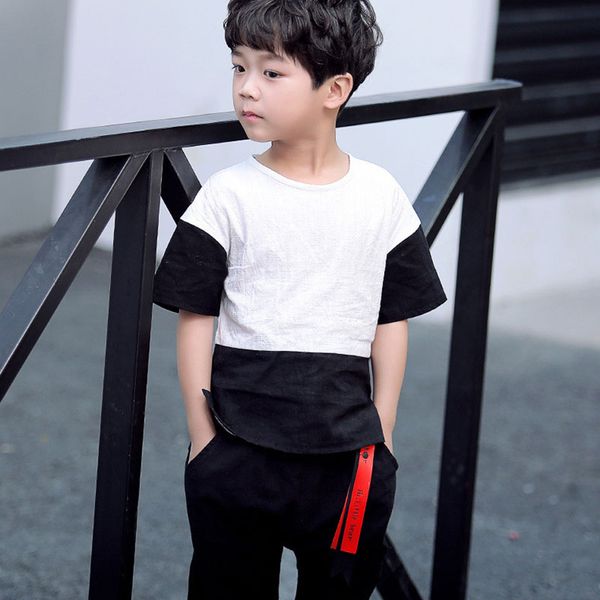 summer children's clothing boy summer suit korean style baby children fashion cotton two-piece kids suit tide clothes, White
summer children's clothing boy summer suit korean style baby children fashion cotton two-piece kids suit tide clothes, White