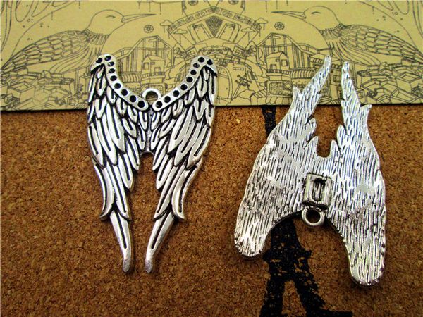 12pcs silver tone supernatural castiel angel wing charm pendants 55x32mm, Bronze;silver
12pcs silver tone supernatural castiel angel wing charm pendants 55x32mm, Bronze;silver