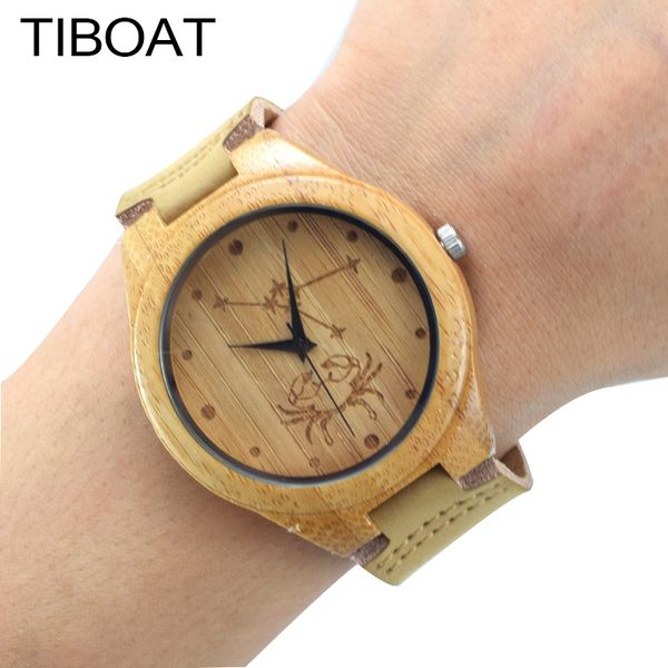 tiboat creative constellation design cancer bamboo wooden watch fashion men women causal quartz watch reloj hombre, Slivery;brown
tiboat creative constellation design cancer bamboo wooden watch fashion men women causal quartz watch reloj hombre, Slivery;brown