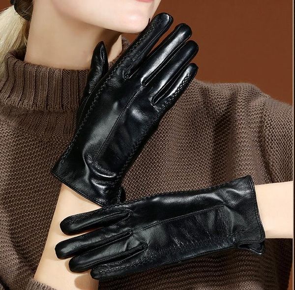 women' autumn winter genuine leather glove thicken warm fleece lining natural sheepskin leather touch screen driving glove r416, Blue;gray
women' autumn winter genuine leather glove thicken warm fleece lining natural sheepskin leather touch screen driving glove r416, Blue;gray