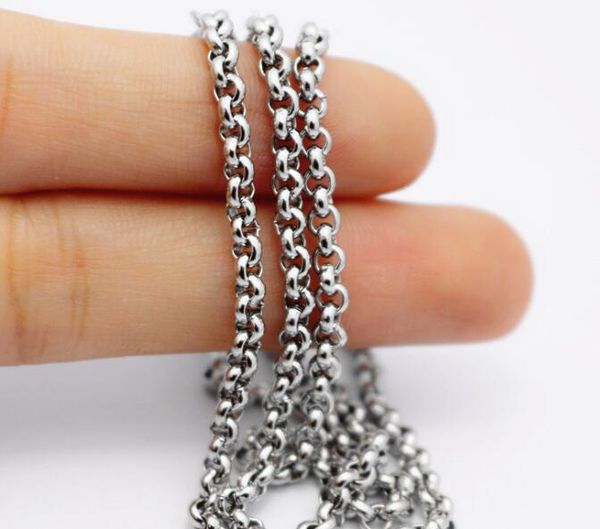 jewelry wholesale 10pcs lot fashion stainless steel silver thin 2.5mm wide rolo chain necklace charming jewelry women 18-32''
jewelry wholesale 10pcs lot fashion stainless steel silver thin 2.5mm wide rolo chain necklace charming jewelry women 18-32''