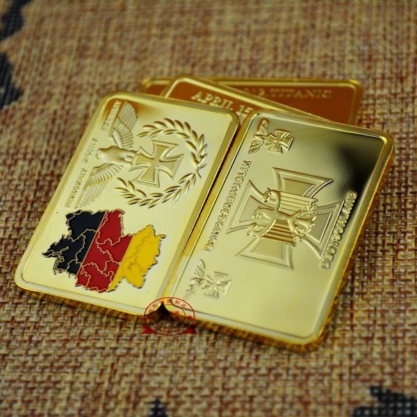 20pcs/lot,new germany .999 gold bullion bar 24k gold plated german territory painted bullion bar ing
20pcs/lot,new germany .999 gold bullion bar 24k gold plated german territory painted bullion bar ing