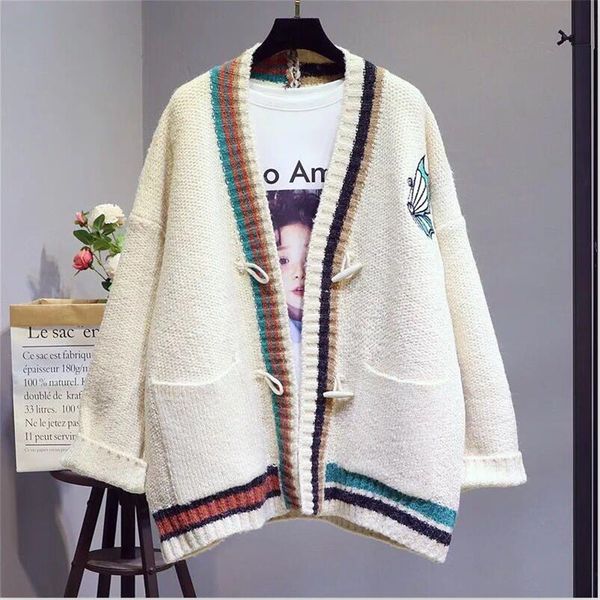 2018 women autumn winter embroidery sweater cardigans patchwork panelled knitting coat female clothes oversize vestido, White;black
2018 women autumn winter embroidery sweater cardigans patchwork panelled knitting coat female clothes oversize vestido, White;black