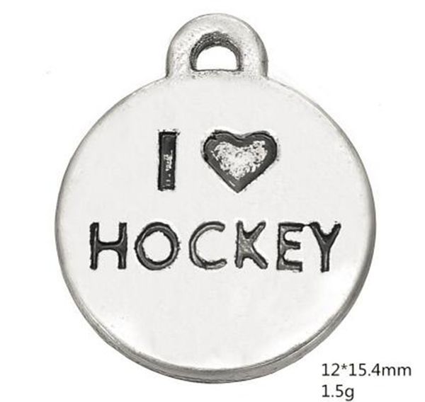 2 sides round engraved i love hockey sport charms zinc alloy material, unlimited trend of all-match jewelry. other customized jewelry, Bronze;silver
2 sides round engraved i love hockey sport charms zinc alloy material, unlimited trend of all-match jewelry. other customized jewelry, Bronze;silver