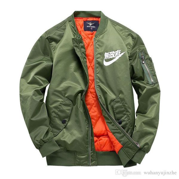 brand ma1 pilot jackets kanji black green flight japanese merch bomber ma-1 coats jackets zipper male clothing outwears dh232, Black;brown
brand ma1 pilot jackets kanji black green flight japanese merch bomber ma-1 coats jackets zipper male clothing outwears dh232, Black;brown