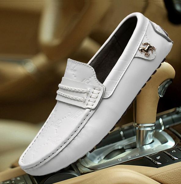 New to black TOP leather men's wedding shoes business casual pointed leatherT trendy leather casual shoes sheetmetal flats big size 38-49c18
New to black TOP leather men's wedding shoes business casual pointed leatherT trendy leather casual shoes sheetmetal flats big size 38-49c18