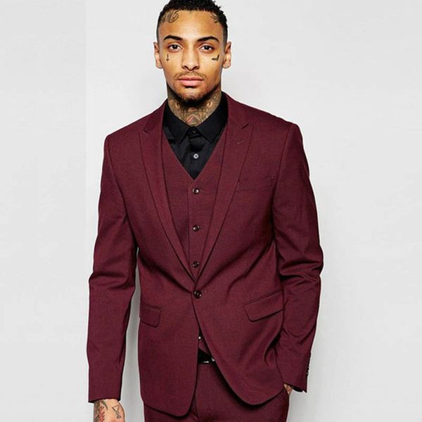 elegant wine red men suits 3 pieces gentlemen style mens tuxedo slim fit bridegroom wedding wear groom suit (jacket+pants+vest, White;black
elegant wine red men suits 3 pieces gentlemen style mens tuxedo slim fit bridegroom wedding wear groom suit (jacket+pants+vest, White;black