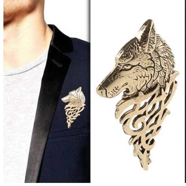 1 pc charming vintage men punk wolf badge brooch lapel pin shirt suit collar jewelry gift for men summer wear nice gift, Gray
1 pc charming vintage men punk wolf badge brooch lapel pin shirt suit collar jewelry gift for men summer wear nice gift, Gray