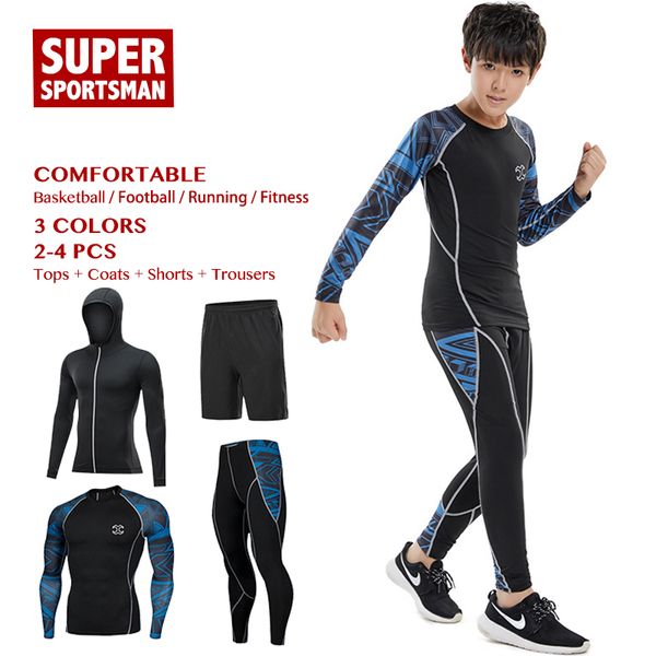 kids boy running jogging suits men training fitness tights children basketball compression tracksuit sport wear gym clothing set, Black;blue
kids boy running jogging suits men training fitness tights children basketball compression tracksuit sport wear gym clothing set, Black;blue