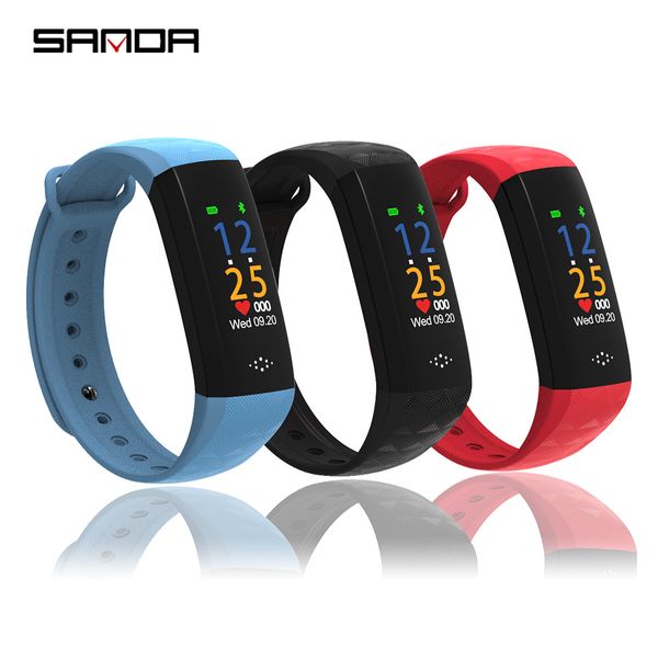 sanda smart watch waterproof sports smart bracelet heart rate ing touch fitness couple watches, Slivery;brown
sanda smart watch waterproof sports smart bracelet heart rate ing touch fitness couple watches, Slivery;brown