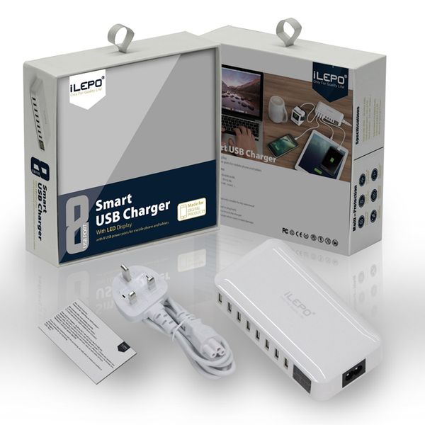 ilepo smart 8 ports usb charger uk us eu plug charger portable wall fast charging station with led display for phone lapretail-box
ilepo smart 8 ports usb charger uk us eu plug charger portable wall fast charging station with led display for phone lapretail-box