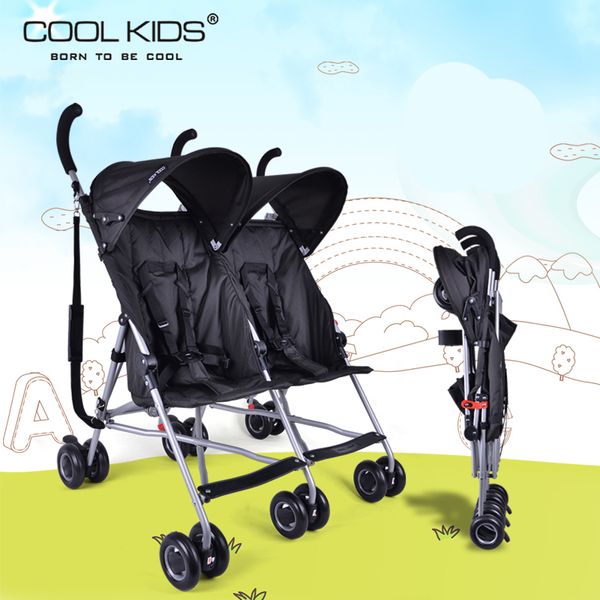 coolkids baby double stroller ultra-light portable car umbrella folding child twins trolley
coolkids baby double stroller ultra-light portable car umbrella folding child twins trolley