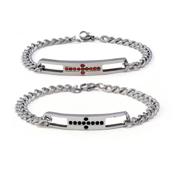 pulseras mujer moda 2018 простой изысканный горный хрусталь крест христианская пара браслет локомотив панк браслет мужчины женщины, Black
pulseras mujer moda 2018 простой изысканный горный хрусталь крест христианская пара браслет локомотив панк браслет мужчины женщины, Black