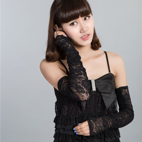 2018 new arrival fingerless gloves women lace flower fashion vintage shading long fingerless arm warmers, Blue;gray
2018 new arrival fingerless gloves women lace flower fashion vintage shading long fingerless arm warmers, Blue;gray