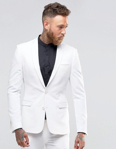 custom handsome white slim fit men wedding suits 2019 notched lapel groom tuxedos 2 pieces (jacket+pants) groomsman suits man blazer, Black;gray
custom handsome white slim fit men wedding suits 2019 notched lapel groom tuxedos 2 pieces (jacket+pants) groomsman suits man blazer, Black;gray